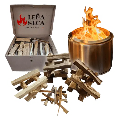 comprar leña mix para fogones sin humo en santiago